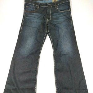 Monarchy Mens Thick Stitch Jeans Size 38x28 Dark W